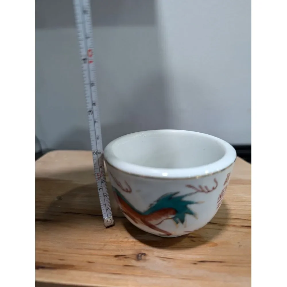 VTG Chinese Cloisonné Rice‎ Bowl Dragon Design 2